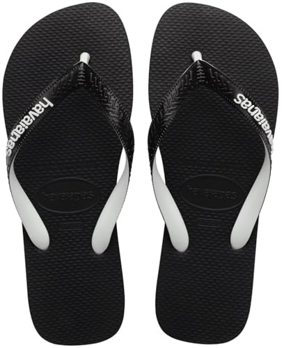 Havaianas Unisex Adults Top Mix Flip Flops B,lack/Black, 8 UK