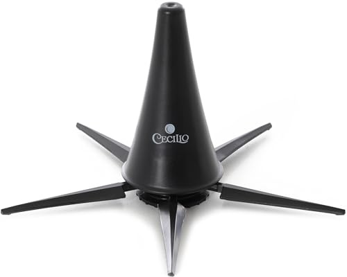 Cecilio Foldable Clarinet Stand 5-Leg, Portable Travel Clarinet Holder Instrument Protection