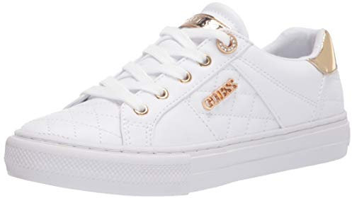 Guess Damen Loven Sneaker, Weiss/opulenter Garten, 40 EU