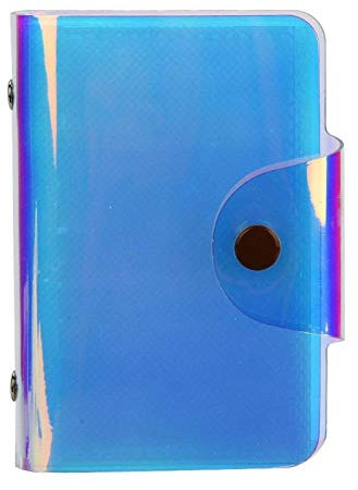 Mini album fotografico, mini album fotografico , mini album fotografico in PVC trasparente di grande capacità con copertina colorata, con fibbia delicata, adatto per foto da