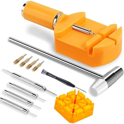 iguTrail Uhrenarmband Reparatur Werkzeug Set, Uhrenwerkzeug Stiftausdrücker für Uhrenarmbänder Kürzen, Uhrmacherwerkzeug für Uhrenstifte, Uhrenglieder Werkzeug, Uhr Verkleinern Werkzeug