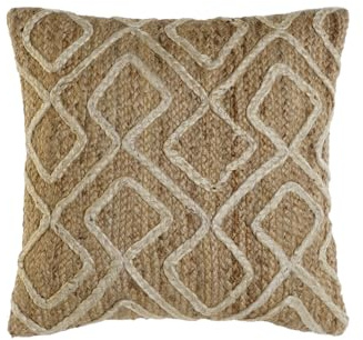 COJIN YUTE 50X15X50 560 GR, BORDADO NATURAL