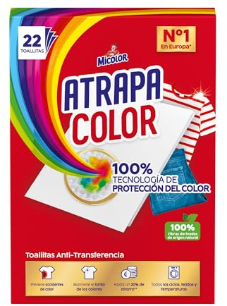 Micolor Atrapa Color Toallitas Anti-Transferencia Lavadora, 22 Toallitas