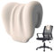 Ruioomeep Nackenkissen Memory Foam für Bürostuhl für Flugzeuge– Ergonomische Kopfstütze für Schreibtischstuhl, Nackenstütze für Sessel & Gartenstühle, (cremefarben)