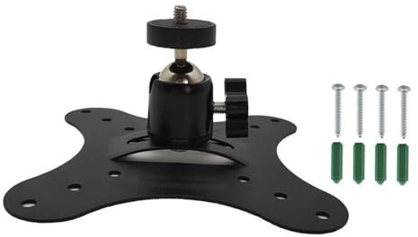 KiBcsLic Support de projecteur Suspendu pour Plafond Suspendu, Support Stable, Rotation à 360° pour Home cinéma d'hôtel