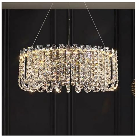 Lámparas de araña LED de Cristal de Lujo Modernas, lámpara Colgante LED para Sala de Estar, Comedor, Villa, luminaria de suspensión