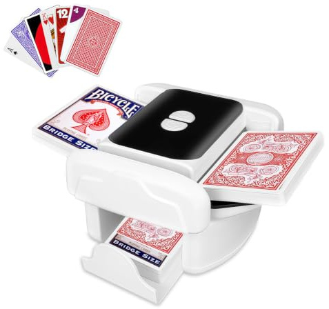 Msiud Mezclador Cartas Automático Eléctrico Manual 1-2 Barajas Poker