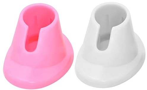 Soporte para botella de esmalte de uñas de silicona suave, soporte de exhibición inclinado antiderrames para salón, 2 uds.