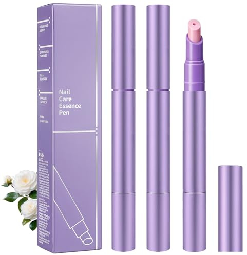 LOPHE Empujador de Cutículas de Cerámica con Aceite Hidratante, 3 en 1 Lápiz de Aceite para Cutículas, Lápiz de Cuidado Reparador de Uñas Secas y Dañadas, Nutritivos Uñas Profesional, 2.5 ML * 3 Pcs