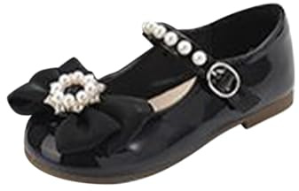 Prinsessskor flickor – barnskor strass glitter sandaler med rosett dansskor flickor läder tofflor halkfria läderskor eleganta sommarskor andningsbara kvällsskor