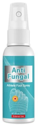 Spray Antifongique Pied d’Athlète - Traitement Antifongique des Pieds, Soulage Démangeaisons, Transpiration, Desquamation et Ampoules, Élimine les Odeurs - Ingrédients Naturels - 50 ml