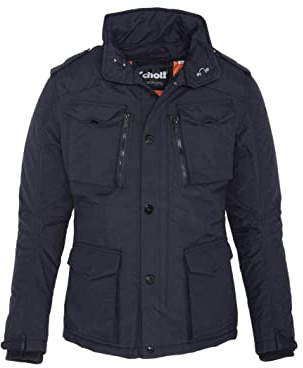 SCHOTT Field, Parka Uomo, Blu (Marine Marine), (Taglia Produttore: Taglia Produttore XXXL)