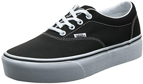 Vans Damen Doheny Platform Sneaker, Canvas Black White, 39 EU