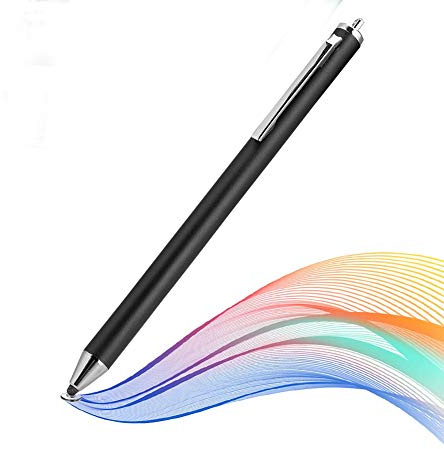 143 Stylet, tête en Tissu Stylo à écran Tactile Stylo numérique Stylet Portable pour/pour/pour/pour Smartphones et Tablette(Noir)