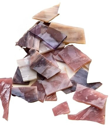 Tesselles Mosaique Carreaux de mosaïque en Mica de forme irrégulière, 100g, bricolage artisanal, Fragments colorés, carreaux de verre, matériaux de fabrication, décoration murale de la maison 47(20)