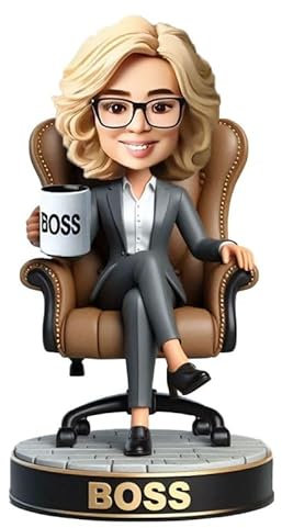 mydedor Individueller Wackelkopf, personalisierter Wackelkopf für den ganzen Kopf, handgefertigte Wackelköpfe, individuelle Dekoration für Chef, Frauen, Dekoration oder einzigartige Geschenke für