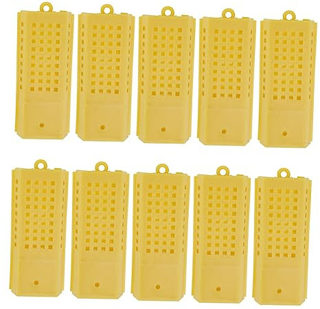 Hemobllo 10stücke Königin Bienen Käfig Werkzeug Aus Sicherem Material Für Bienenzucht Einfach Zu Bedienen Und Praktisch Für Imkerei-zubehör