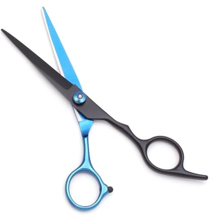 Hair Scissors Hairdressing 6 Haircut Set Thinning Shears Razor Combs C1001(C1001 HeiLan-C 6N)