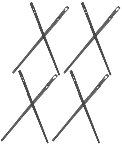 TOMETURE Aghi per Cucire Pelle 8 Pezzi in Metallo Doppio e Singolo, Ago Resistente per Cucito a Mano, per Artigianato della Pelle e Braccialetti