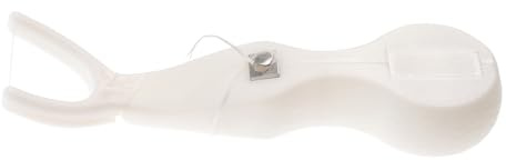 BELLIFFY Dispositivo Riutilizzabile la Pulizia dei Denti, Porta Interdentale in Abs+nylon Bianco, Ergonomico e Pratico, per Rimuovere Tartaro e Residui in Viaggio