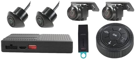 Bilens Backkamera 3D 360-kamera För Bil 1080P DVR-videoinspelare Med AI Intelligent Runtomkamera(With Calibration 64G)