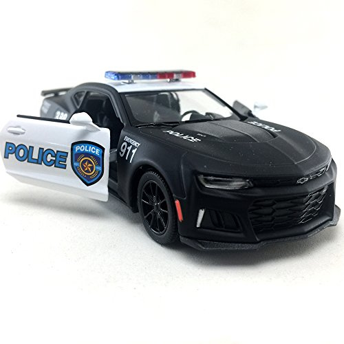 KiNSMART - 2017 Chevrolet Chevy Camaro ZL 1 1:38 5 Die Cast Metal Model Toy Car (Rescue Police)