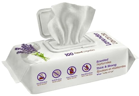 Best Pet Supplies Pet Wipes for Dogs - Dog Wipes Cleaning Deodorizing, for Coats, Ears, Paws - Calming Lavender, Aloe Vera, 100 Count