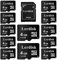 Lot de 12 Cartes Micro SD 4Go Classe 6 | Compatible Lecteurs MP3, Téléphones Anciens & Appareils SDHC | IP65 Antichoc et Certifié CE (4GoX12)
