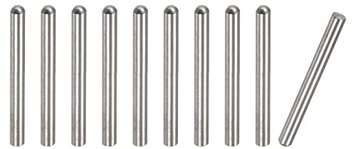 sourcing map 10 st. 3 x 30 mm passstift 304 rostfritt stål runt huvud platt fästelement