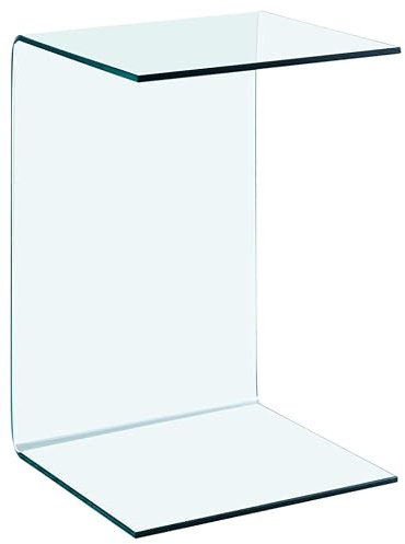 vidaXL Table d'Appoint Meuble de Salon Table de Salon Bout de Canapé Meuble de Salle de Séjour Maison Intérieur 40x40x60 cm Verre Trempé