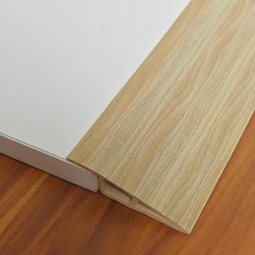 1M Übergangsprofil Selbstklebend für Parkett- und Laminatböden,Abdeckleiste,Vinyl Übergangsschiene Abschlussprofil,Schwellenübergang streifen,Bodenleiste, Niveau &höhenAusgleichsprofil,Teppichschienen