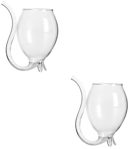 Alipis Lot de 2 verres à vin avec filtre de type tasse à bière fantaisie verres à porto verres à martini verres highball verres vampire carafe à vin tasses en cristal banquet