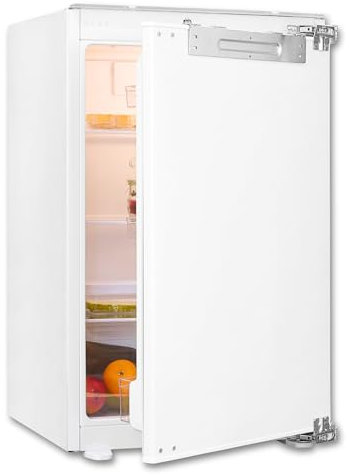 Exquisit Einbaukühlschrank ohne gefrierfach, 88 cm, 135 Liter, Festtüre, Vollraumkühlschrank, Schnellkühlen, 3 Ablagen, Türanschlag wechselbar, EKS5131-V-FE-090E