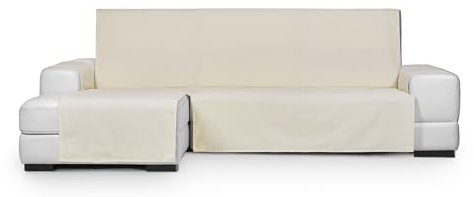 Eysa Genna Funda de sofá Antimanchas para Chaise Longue Lado Izquierdo Color Crudo