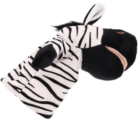 Generic Interactive Zebra Hand Puppet for Cute Plush Finger for Storytelling Family Bonding Parent Interaction for and Puppet Theater