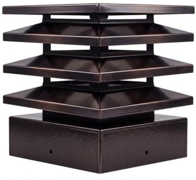 Comignolo Architettonico per canne fumarie base quadra - diverse misure (cm 35x35)