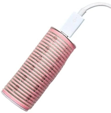 Hot Hair Rollers - USB Small Electric Heated Curler, Ceramic Instant Heat Roller, Portable Styling Tool, Battery Operated Curl Clip, Compact Hairs | Self Grip Hot Roller for Bangs Short Hair Travel Us