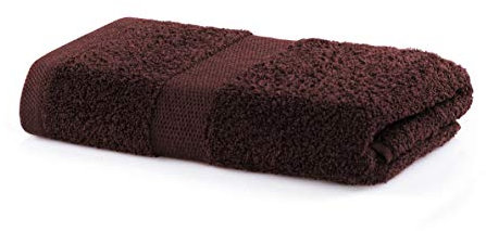 DecoKing Handtuch 50x100 cm Baumwolle Qualität 525g/m² braun nussbraun saugfähig Marina