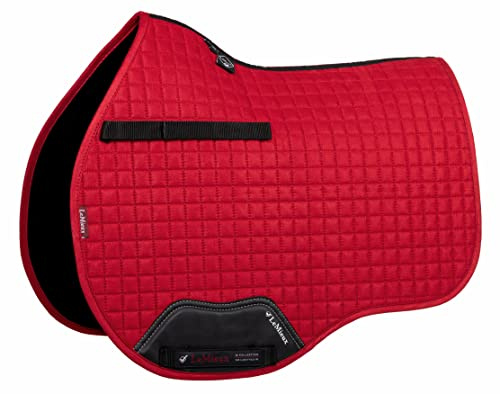 LeMieux General Purpose Suede Square Saddle Pad - English Saddle Pads for Horses - Equestrian Riding Equipment and Accessories (Chilli - Large)