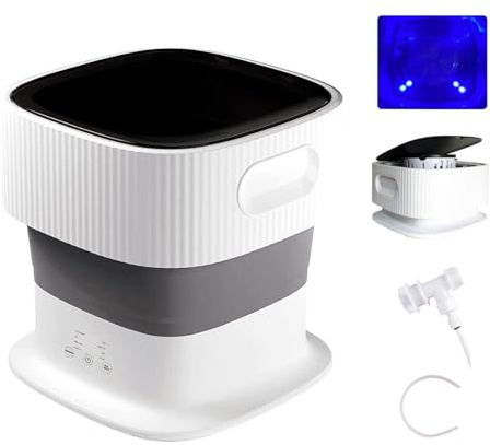 Minilavadoras Portatiles ， Lavadoras 9L Con Blu-Ray 360°,Pantalla Táctil ， Lavadoras para Ropa Interior HigiéNica Limpia
