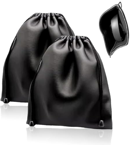 2 PCS Drawstring Pouch - Portable Travel Pouch for Headphones, Earbuds, Coins, and Small Accessories - Durable and Lightweight Headphone Case