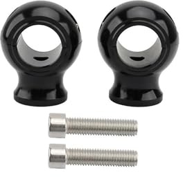 Torretas Manillar Kit Elevador Manillar 32MM Y 1,25 ''Barra Mango Redonda Gruesa Abrazadera Altura para Touring para Dyna para Fat para Bob para Softail para Road Elevador Manillar Moto(Negro)