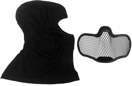 Balaclava Airsoft-mask Med Helmask Med Stålnätsvisir Solskydd Och Andas For CS Paintball Tactical Cosplay-utrustning