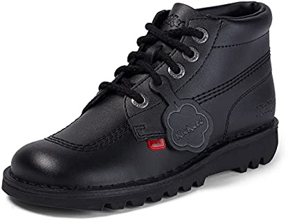 Kickers Women's Kick Hi Classic Ankle Boots | Extra Comfortable | Added Durability | Premium Quality, Black, 4 UK