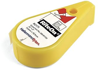HellermannTyton, Rite-On - Pack de Inicio, Etiquetas Autolaminadas, Marcaje Manual, 19,1x50,8 mm, Color Blanco incl. Dispensador
