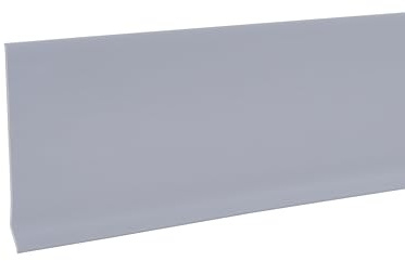 M-D Building Products 4-Inch x 60-Feet Dry Back Vinyl Wall Base, Flexible Dry Back Vinyl Trim with Toe - Easy Install Molding Trim for Floors and Baseboards, Silver Gray (73898)
