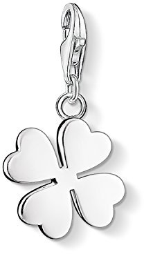 Thomas Sabo Damen Charm-Anhänger Kleeblatt Glücksbringer Charm Club 925 Sterling Silber 0884-001-12