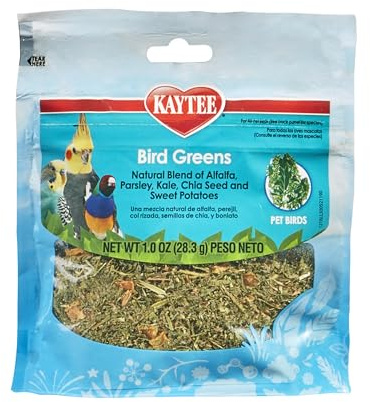 KAYTEE PRODUCTSC 529082 All Birds Chia/Sweet Pota Foraging Treat Bird Greens, 1 oz