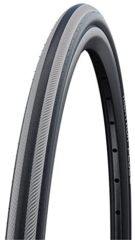 Schwalbe Unisex – Erwachsene Reifen, grau, RIGHTRUN Plus Perf, SmartGuard, TwinSkin 25-540-TwinSkin