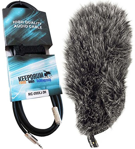 Rode DeadCat VMPR Fell-vindskydd + behållare förlängning 3 m 3,5 mm klinke MC-099XJ